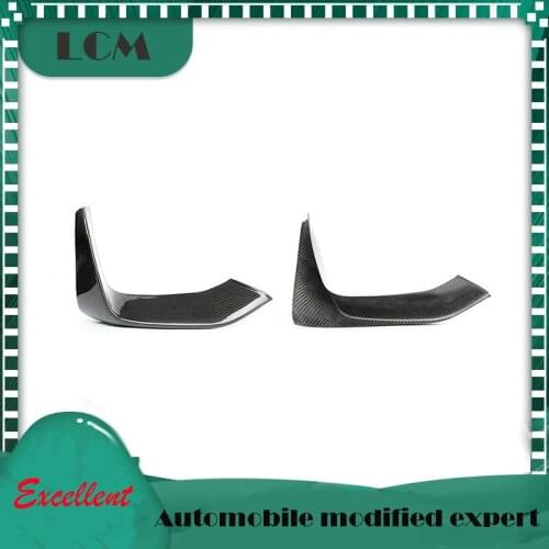 Add on Type Auto Restyling Front Bumper Lower Lip Splitter for-BMW M3 F80 M4 F82 F83 2014-on Gloss Black Dry Carbon Fiber2pcs