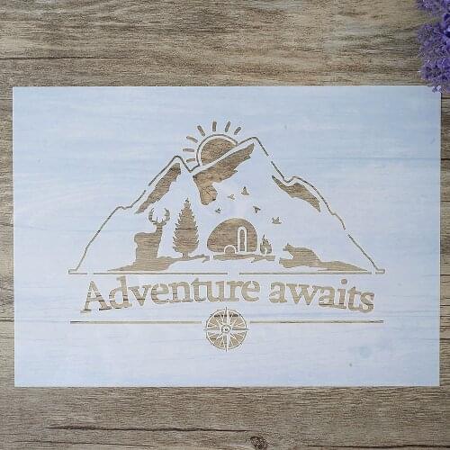 A4 A3 A2 Size DIY Craft Layering Stencil For Wall Painting Scrapbooking Stamping Stamp Album Decorative Embossing Paper Card