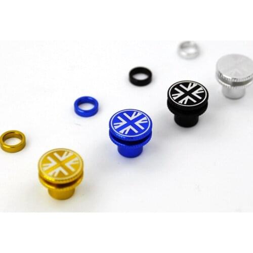 TWTOPSE British Flag Nut Bolt For Brompton Bike Bicycle Rear Shocks Suspension Aluminium Bolt Screw Nut Or Seatpost Clamps 2g