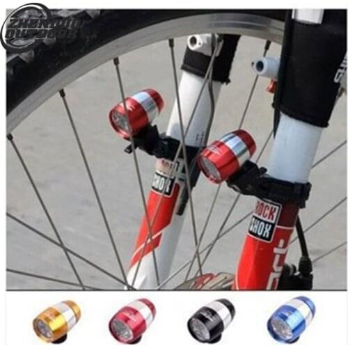 Cycling Gear Bicycle/ Warning Light LED All-aluminum Mini Headlight Taillight