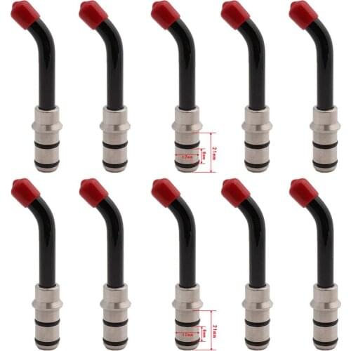 10pcs Universal Dental Optical Fiber Guide Rod Tips For Dental LED Curing Light Lamp 21x12mm Black