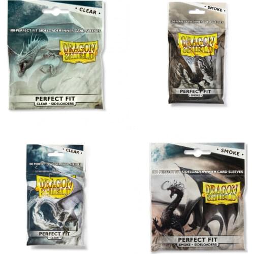 100 PCS/LOT Dragon Shield Perfect Fit Card Sleeves Trading Cards Protector Perfect Size Cards Sleeve Pkm Cards Storage 64x89mm