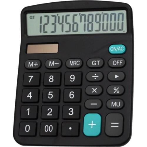 12-Digit scientific calculator Solar Powered Large Display student Calculator Home School Office Accountant Tools