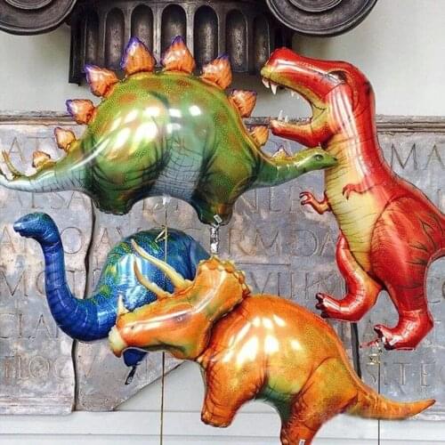 50pcs Large Dinosaur Foil Balloons Boys Animal Balloons Children Dinosaur Birthday Party Decoration Balloon