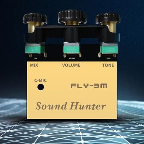 Acoustic Guitar Active Pickup Soft Piezo Microphone Volume Tone Control Anti-Disturb Classical Folk Stringed InstrumentsFLY-3M