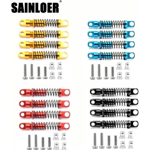 SAINLOER 4PCS Metal Shock Absorber Damper for Xiaomi Xmykc01Cm Jimny 1/16 Rc Car Upgrade Parts Accessories
