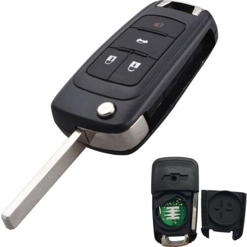 433MHz 2/3/4/5 Button Car Vehicle Remote Key Fob with ID46 Chip for Chevrolet Durable Anti-scratch Wear-resistant Car Remote Key