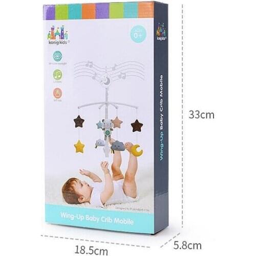 Baby bed bell children 0-1 year old clockwork music rotating bedside bell comfort baby toys