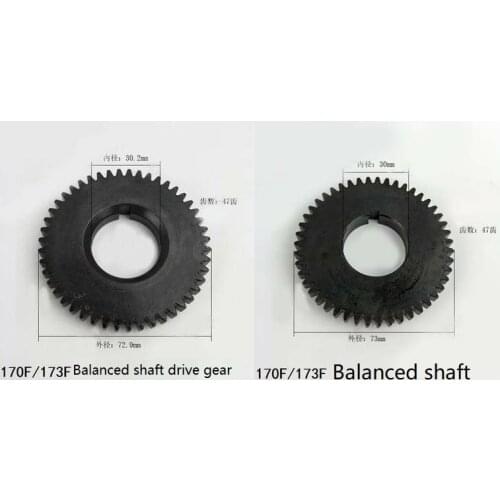 Free Shipping diesel engine 170F 178F 186F 186FA 188F Wheels Balanced shaft drive gear wheel suit kipor kama China