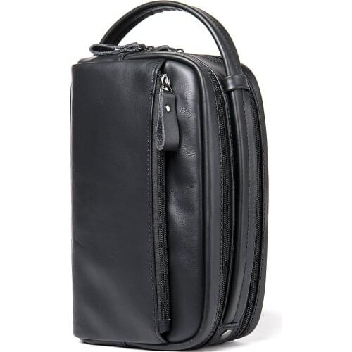 Mens Clutch Bag New Men Real Genuine Leather Man Bag Party Clutch Coin Purse Male Long Money Wallets Mobile Phone Pouch