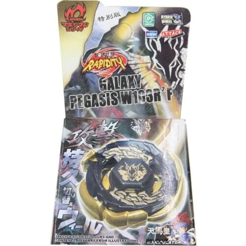 B-X TOUPIE BURST BEYBLADE Metal Fusion BB70 GALAXY PEGASIS PEGASUS W105R2F Rapidity Bleyblade DropShipping