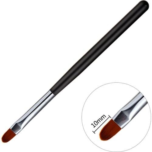 Nail Art Black Handle Pattern Painting Brush Acrylic UV Gel Extension Builder Coating Drawing Pen DIY Manicure Tool