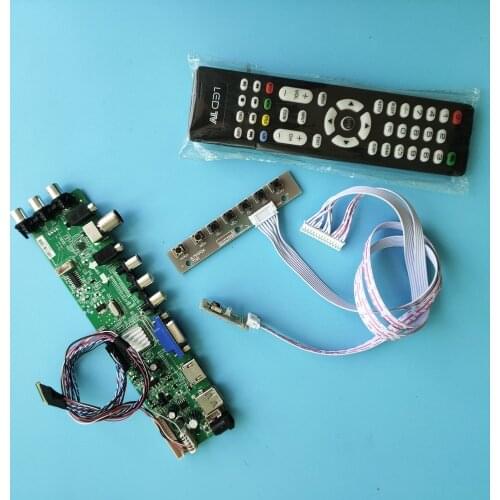 Kit For LP156WF4-SLB5/LP156WF4-SLB3 LED USB VGA TV Signal digital controller board HDMI AV 1920X1080 screen Panel DVB-T2 remote