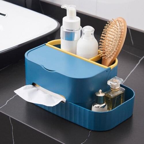 Cosmetics Storage Box Decorative Stable Napkin Holder Remote Control Tissue Box Home Office Storage Organization