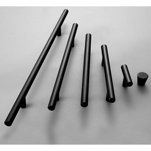 2" ~ 39'' Kitchen Door Handles T Bar Pull Straight Handle Drawer Knobs Cabinet Pulls Diameter 12mm Furniture Handle