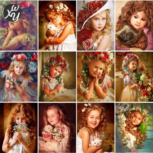 Cute Child Square/round Picture of Rhinestone Diamond Painting Cross Stitch Embroidery Full Drill Art Accessories for Home Decor