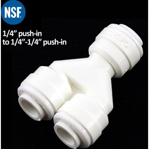 Water Filter and RO Assembly Fitting CCK Y-type 3-way push-in Fittings 3pcs