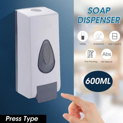 350/600ml Bathroom Liquid Soap Dispenser Wall Mounted For Kitchen Shower Gel Detergent Shampoo Bottle Hotel Home Accessories