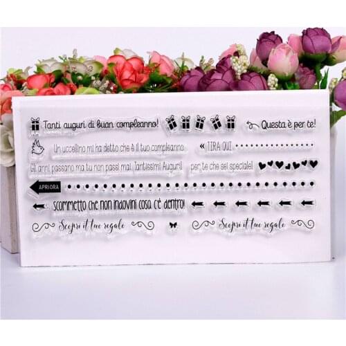 New Letter English Stamp Scrapbooking New Alphabet Stamp Embossing Craft Silicone Transparent Stampstampons