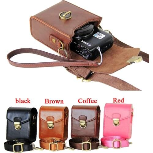 New PU Leather Camera Case For Canon G9X G7X G7X II SX710 SX700 SX720 S95 S90 SX260 SX240 SX275 S90 S120 S110 SX610 SX400