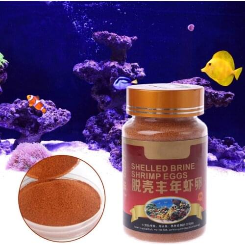 Aquarium Nutrition Brine Shrimp Shelled Eggs Healthy Fish Food Feeding -HJI