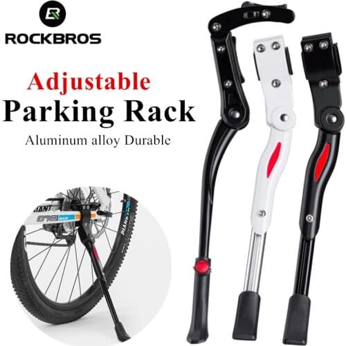 ROCKBROS MTB Bicycle Kickstand Parking Rack Adjustable Support Side Kick Stand Foot Brace Fit For 24-29 Inch Road Mountain Bike