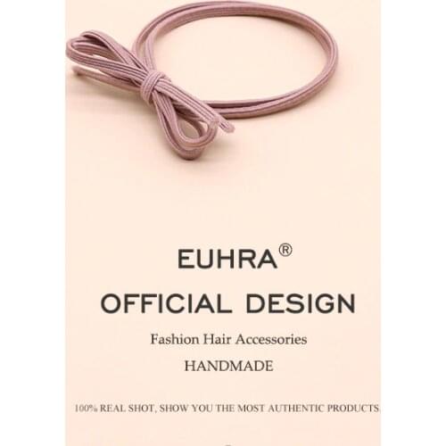5 Colors Solid Elastic Hair Bands Headbands Basic Bow Tie High Elasticity Women Girls Hairband Children Hair Accessories Rubber