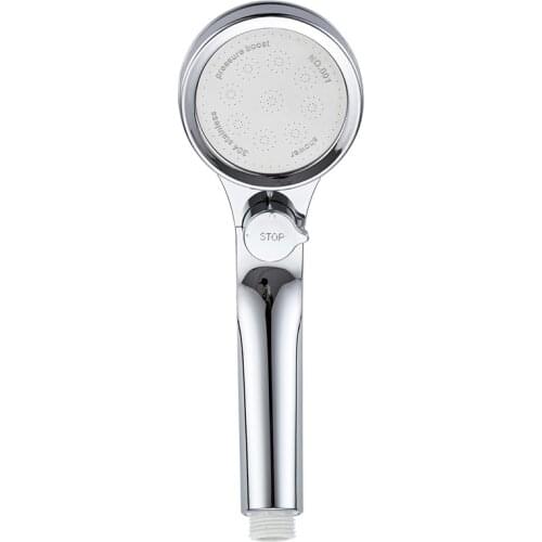 Handheld Shower Head High Pressure Boost Bathroom Shower Nozzle with ON/OFF Pause Switch Water Saving Adjustable Shower Head