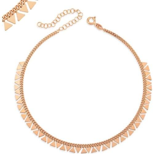 Silver Soutache Lady Anklet