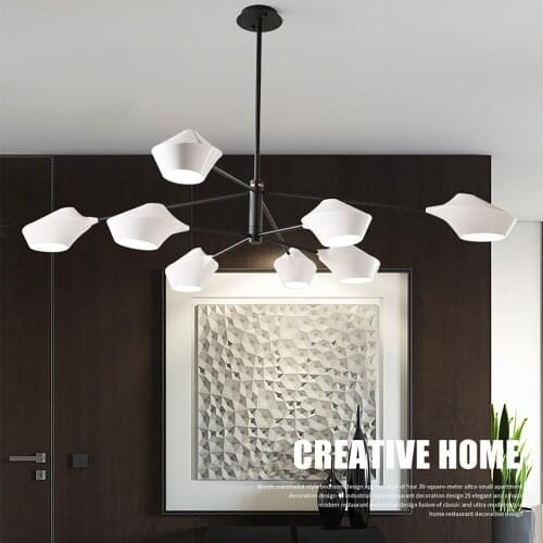 Nordic Post-Modern Minimalist Pendant Lamp Chandelier Living Study Room Bedroom Creative Personality Atmosphere Led Lights