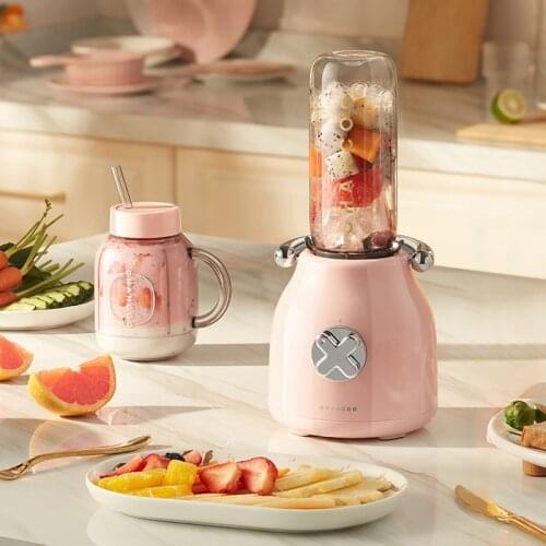 BPA Free Tritan Material Juice Maker 220V Electric Juice Squeezer Household Fruit Vegetables Juice Machine 550ML Double Cups