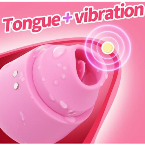 Nipple Sucker Tongue Vibrator Clitoris Licking Stimulator Sex Toys for Woman Breast Enlarge Massager Masturbator 7Speed Vibrator