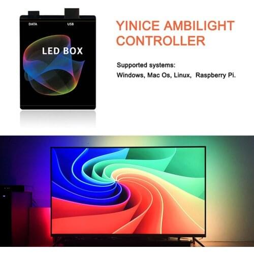 5V DIY Screen Monitor Ambient Dream Color Light Box for WS2812B SK6812 LED Strip Desktop PC HDTV Computer Monitor Backlight