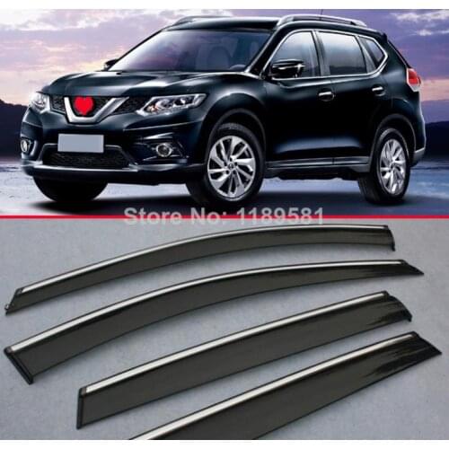 For Nissan X-Trail Rogue 2014 2015 2016 Window Wind Deflector Visor Rain/Sun Guard Vent
