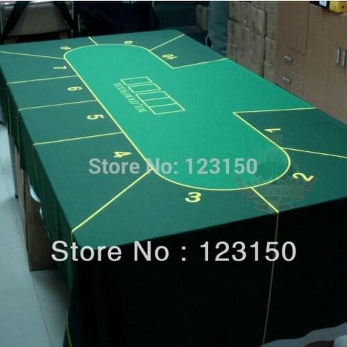 WP-002 Professional Water Resistant Poker Table Cloth, Casino Layout Game Cloth 1PC