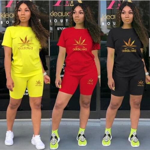 Womens Tracksuit Set Women Casual Shorts Sets Womens summer suit T-shirt+Shorts Pant Suits Breathable suit Female Outfits