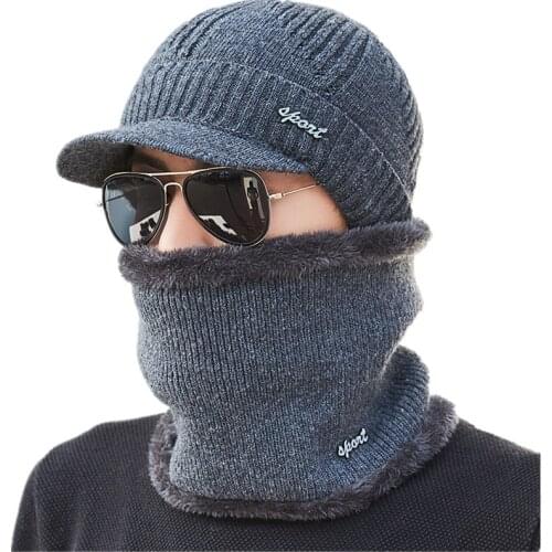 Winter Hats Skullies Beanies Hat Winter Beanies For Men Women Wool Scarf Caps Balaclava Mask Gorras Bonnet Knitted Hat
