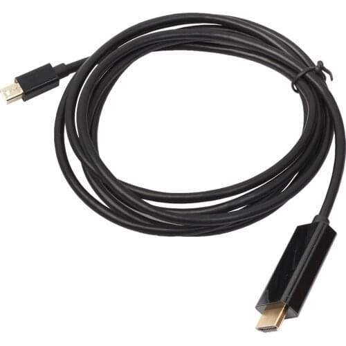 1.8M/6FT 1080p Thunderbolt Displayport Mini Display Port DP Male to HDMI Male M to M Adapter cable For Apple Macbook Mac Air