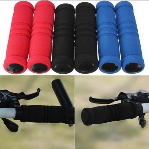 1pair Bike Racing Bicycle Motorcycle Handle Bar Foam Sponge Handle Grip Cover Non-slip Soft Handlebar Bike Bar Protector