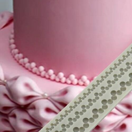 1PCS beautiful pearl shape cake decoration silicone mold fondant cake mold for birthday wedding
