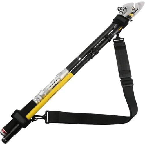 1 Pcs Fishing Rod Belt Portable Carry Strap Band Outdoor Tackle Shoulder Travel Holder Fishing Accessories