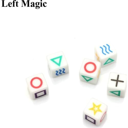 1pcs Magic Dice Magic Tricks Close Up Stage Props Iuuusion Accessary Emotion Mentalism Magician Magie Comedy Gimmick Kids Gift