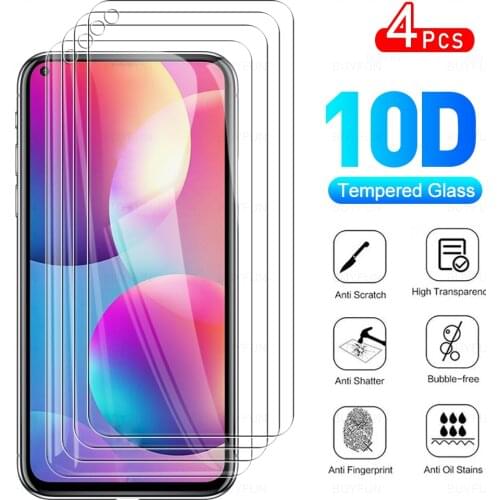 4Pcs Full Cover Protective Glass For Vsmart Joy 4 Phone Tempered Glas Screen Protector Film For V Smart Joy4 VsmartJoy4 6.53"