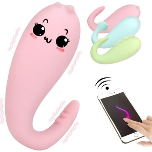 8 Speeds APP Vibrator Bluetooth Wireless Control G-spot Massage Vibrating Egg Adult Games Sex Toys for Women