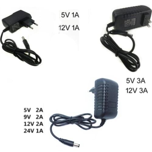 Power Adapter DC 5V 9V 12V 24V 1A 2A 3A Adaptor 220V To 5 V 12 V Volt Charger Supply Universal Switching EU US Plug 220V To 12V