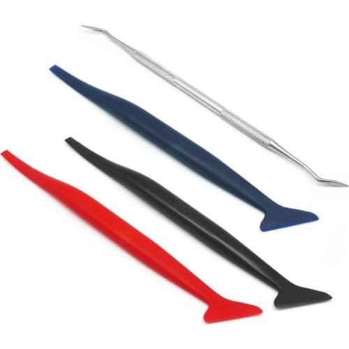 4 Kind Car Vinyl Wrap Tool Micro Squeegee Set Different Type for Auto Window Tinting Tool Vehicle Car Wrapping Sticker Tint Film