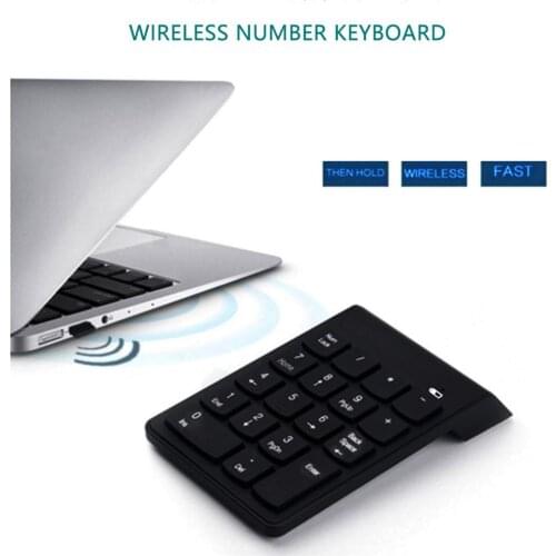 2.4G Wireless USB Numeric Keypad 18 Keys Digital Keyboard Mini Numpad for iMac/MacBook Air/Pro Laptop PC Notebook Desktop