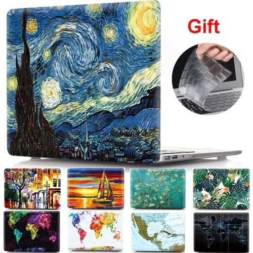 Case for Macbook Air 13 11 Pro 13 15 16 12 Cover Art Paint Shell A1989 A2159 A2179 Touch Bar 2020 Gogh Marble Cute A2251 A2289