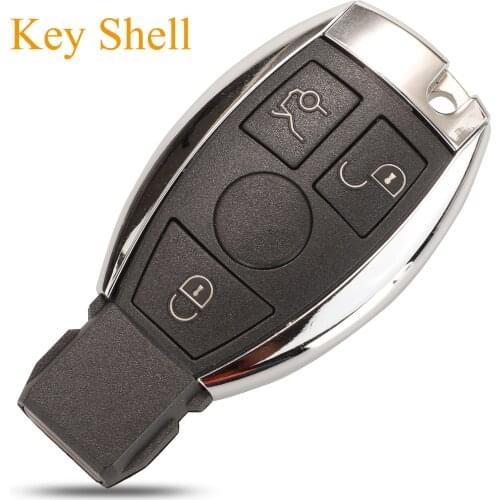 Kutery 10pcs 3 Buttons Replacement Remote Key Case Shell For Mercedes Benz W211 A C E G S R SL ML GML CL GL CLS CLA CLK SLK GLK