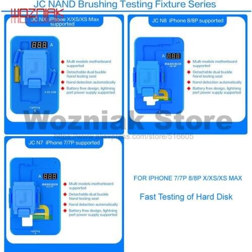JC NAND HDD Buushing Testing Fixed Fixture Fixed for IPHONE 7/7P 8/8P X/XS/XSMAX Hard disk Brush Machine Testing Function